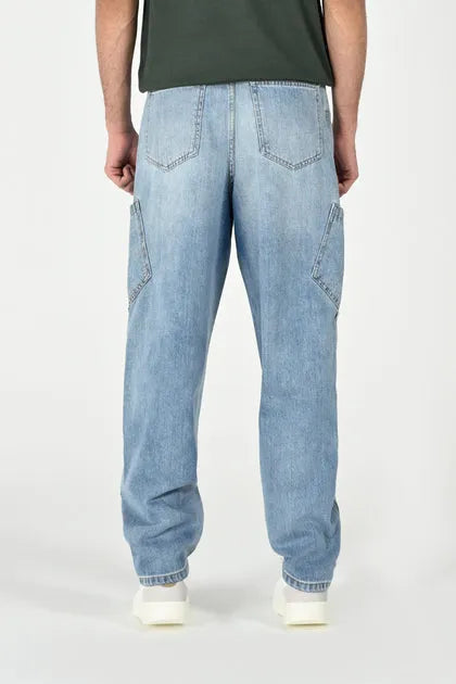 BAGGY FIT CARGO DENIM
