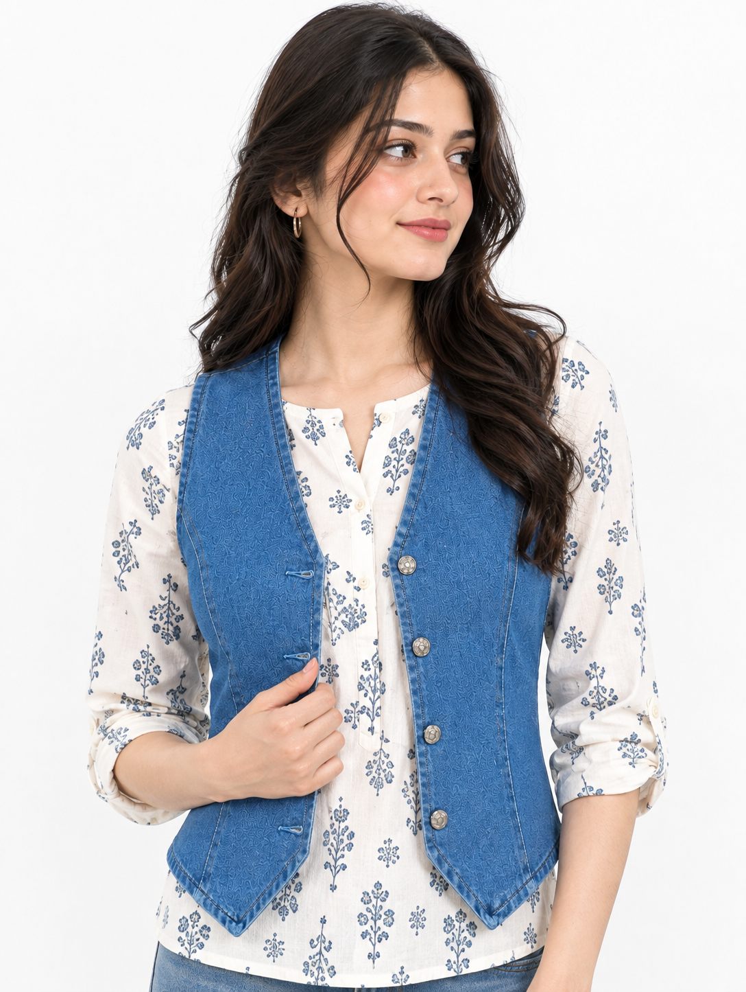 Denim Vest Top for Women