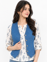 Denim Vest Top for Women