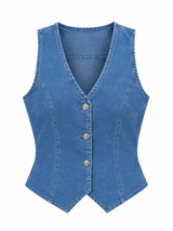 Denim Vest Top for Women