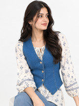 Denim Vest Top for Women