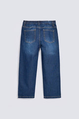 GIRLS MOM FIT RIPPED DENIM